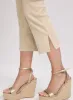 Braided Trim Denim Capris sold by Laura
