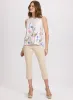 Braided Trim Denim Capris sold by Laura