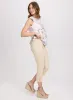 Braided Trim Denim Capris sold by Laura
