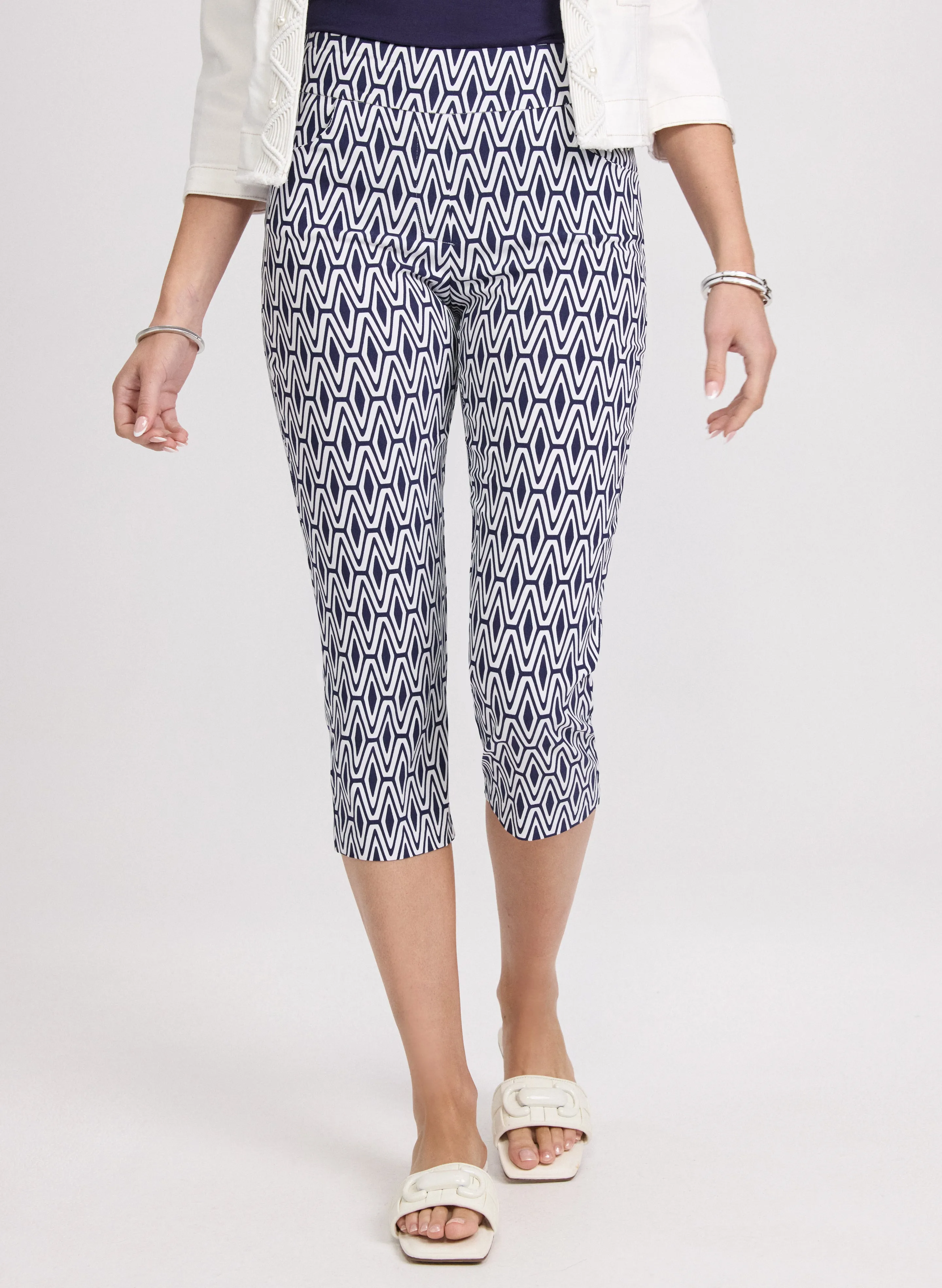 Geometric Print Capris sold by Laura