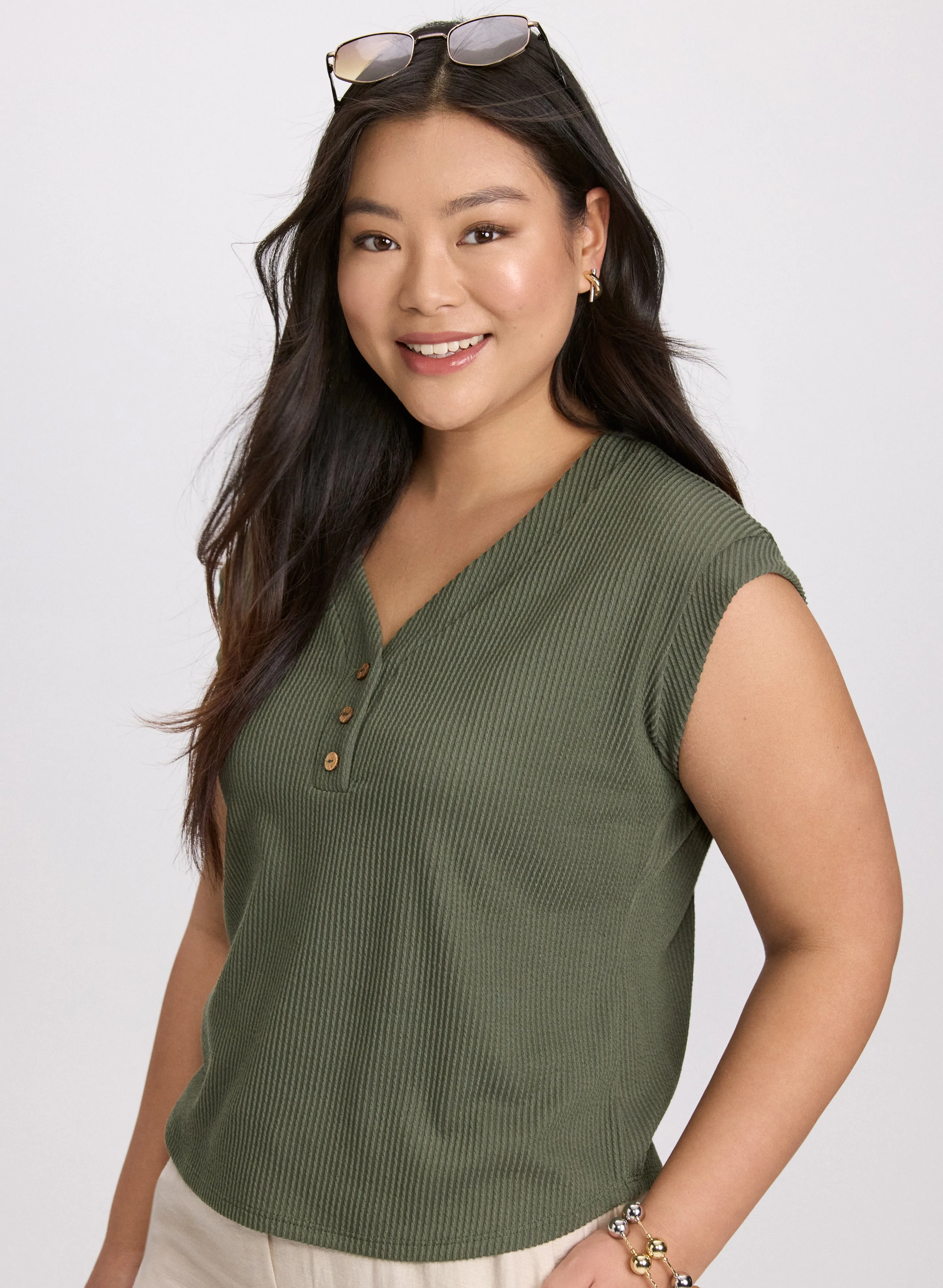 Knit Cap Sleeve Top sold by Laura product image thumbnail 5