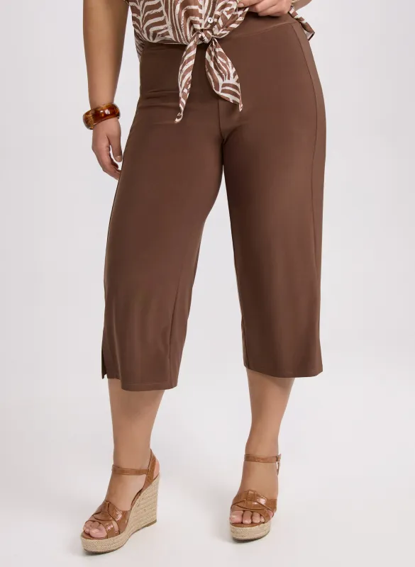 Side Slit Pull-On Capris sold by Laura
