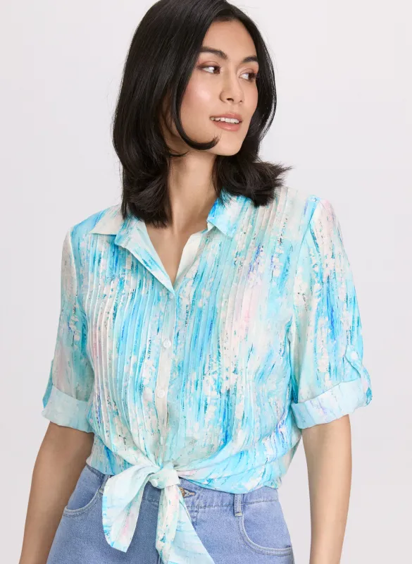 Abstract Print Blouse sold by Laura