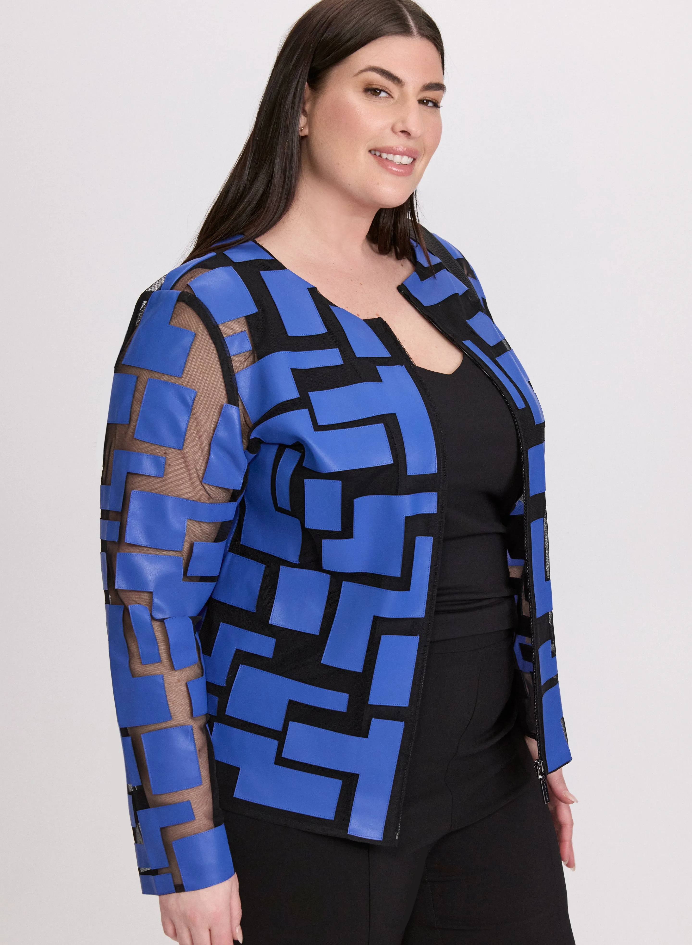Joseph Ribkoff - Geometric Print Jacket sold by Laura product image thumbnail 2