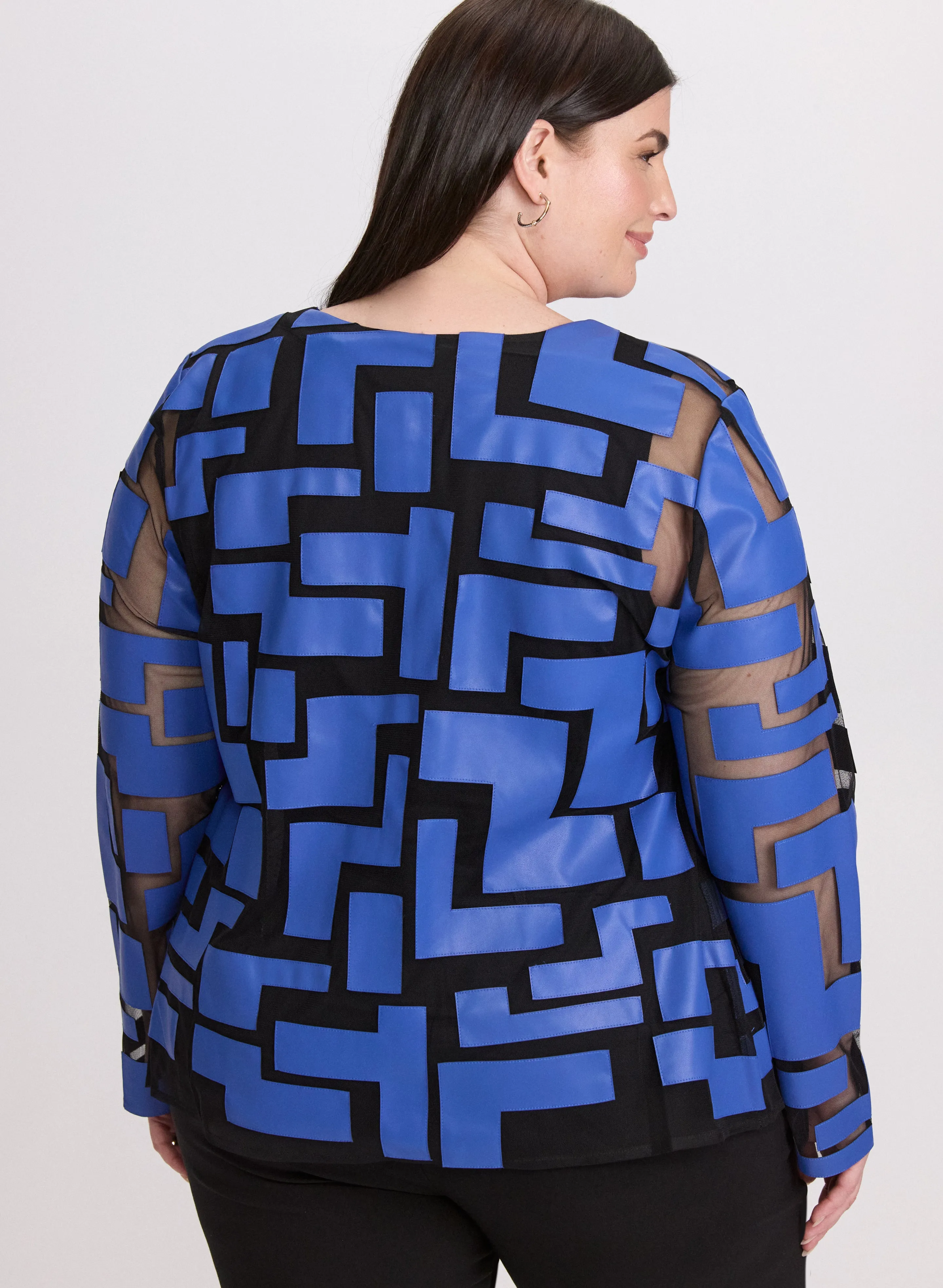 Joseph Ribkoff - Geometric Print Jacket sold by Laura product image thumbnail 3