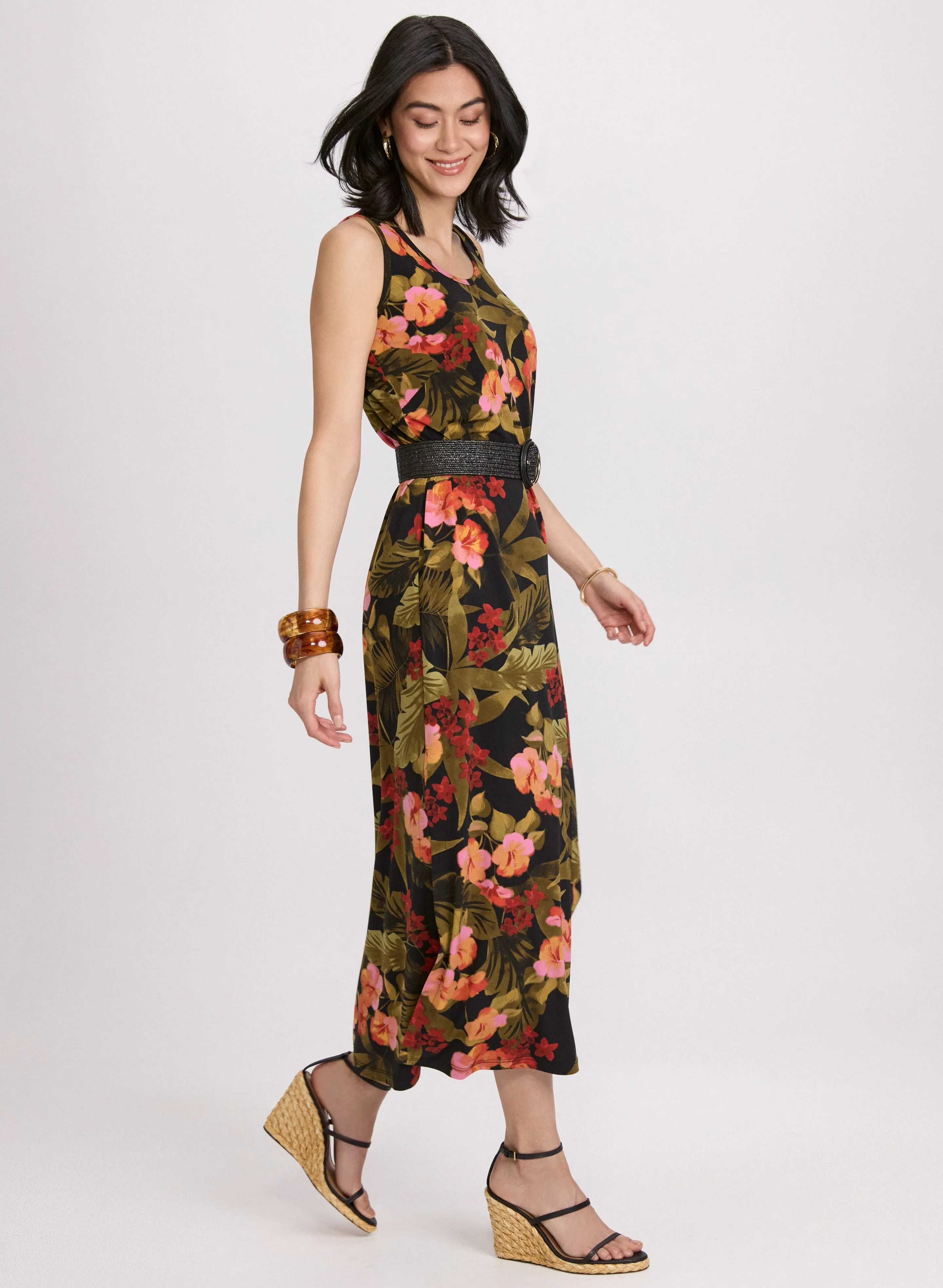 Tropical Jersey Maxi Dress sold by Laura product image thumbnail 2