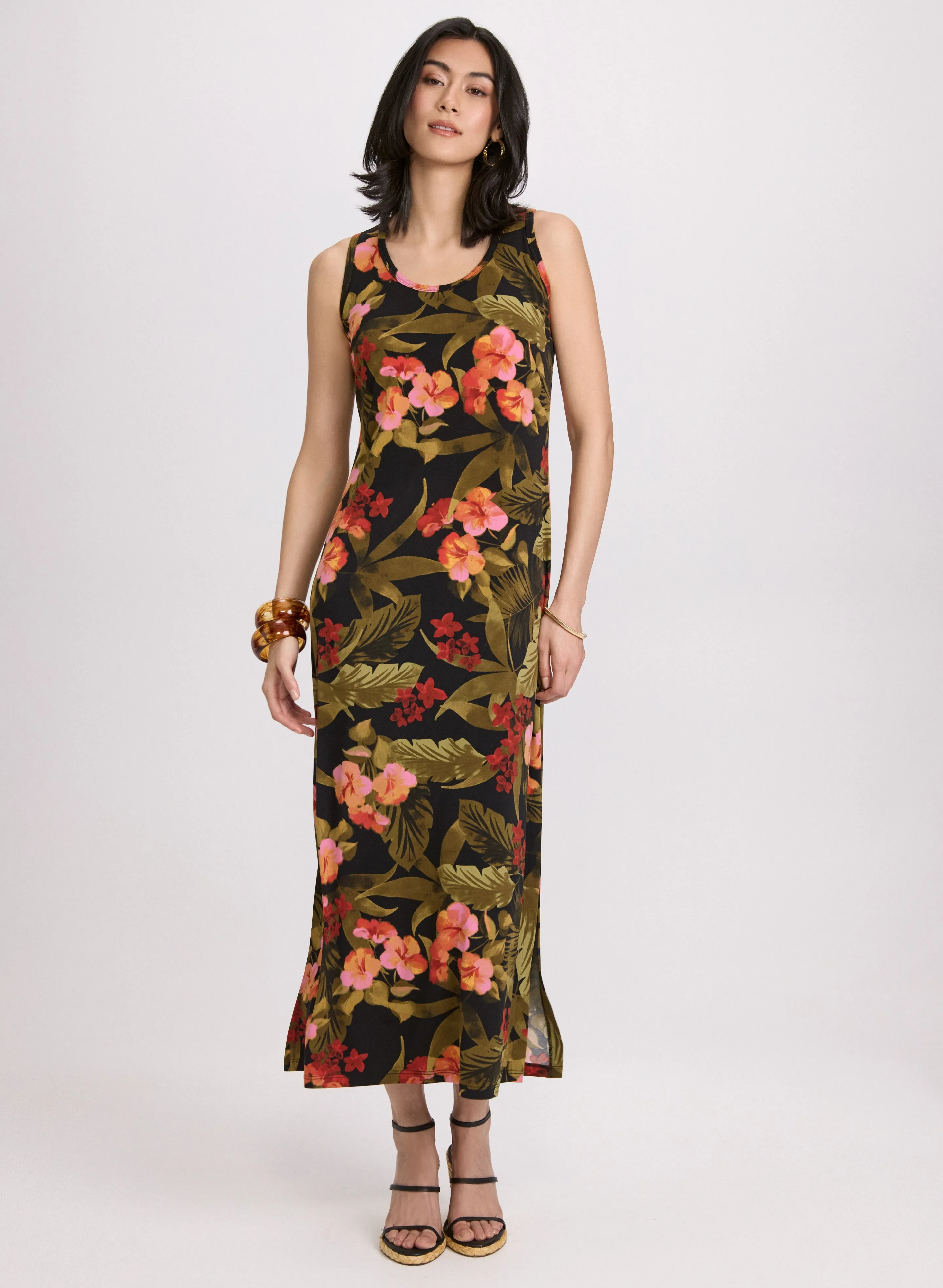 Tropical Jersey Maxi Dress sold by Laura