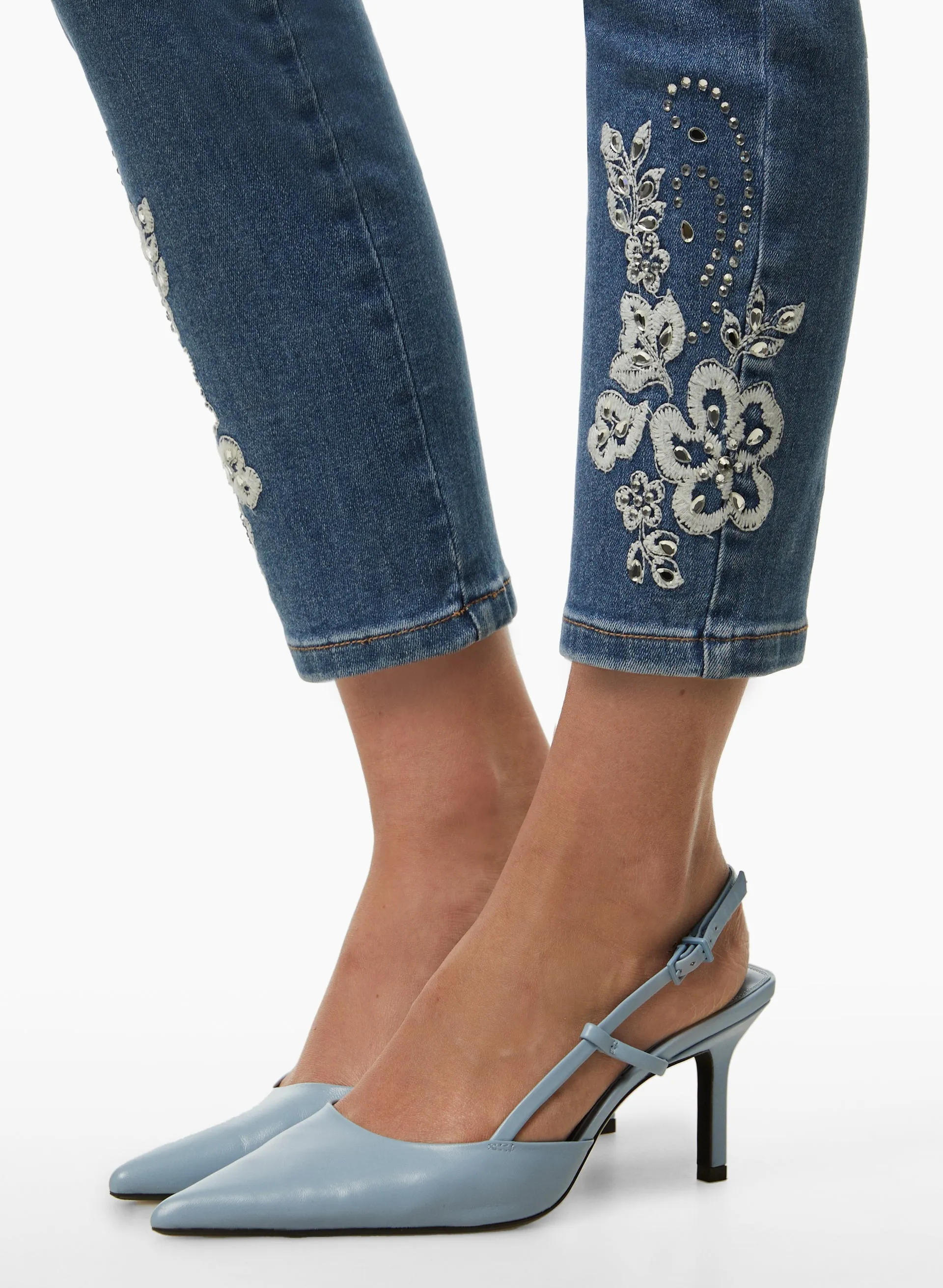 Embroidered Slim Leg Jeans sold by Laura product image thumbnail 5