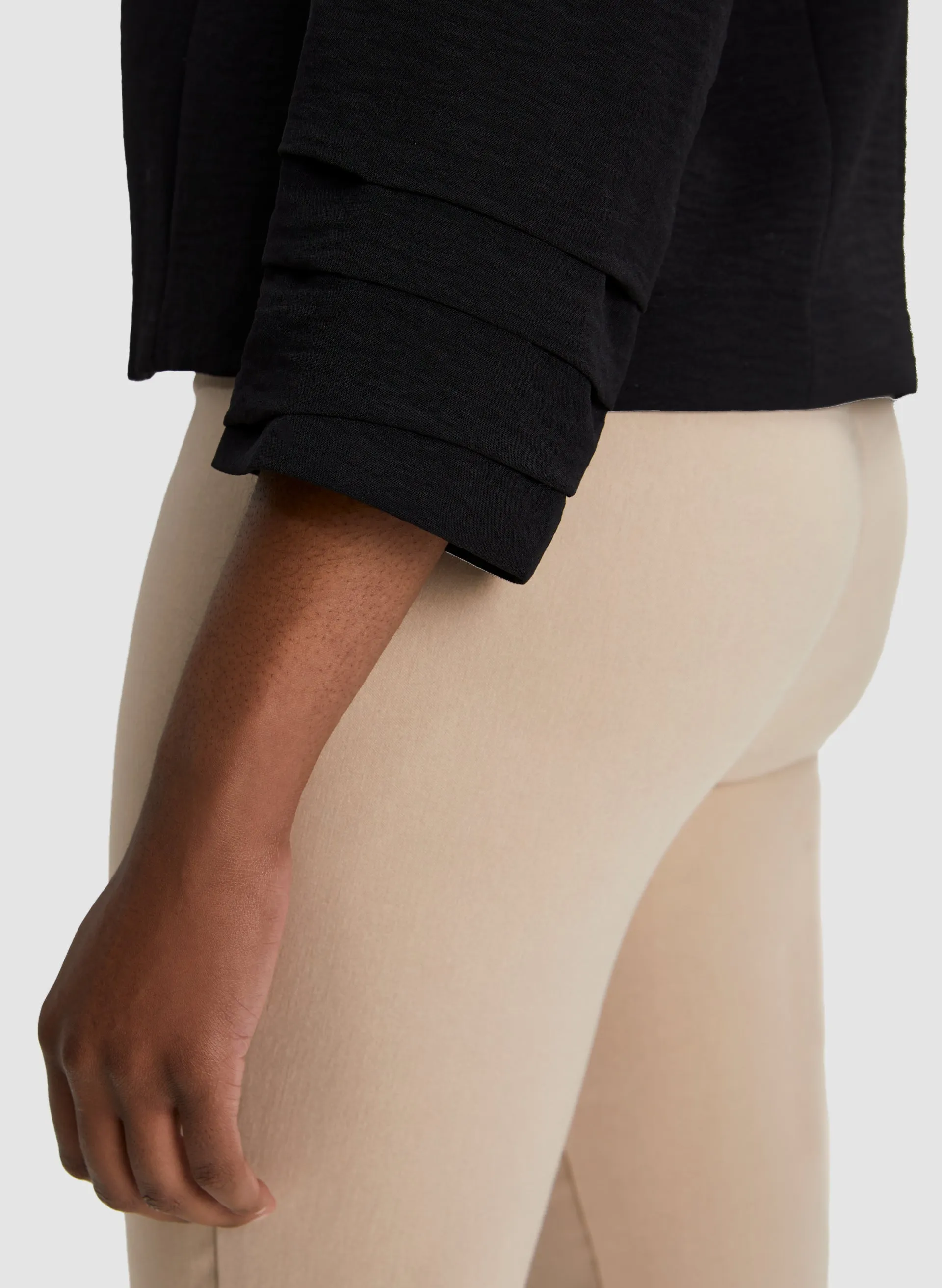 Pleated Sleeve Open Front Jacket sold by Laura product image thumbnail 5