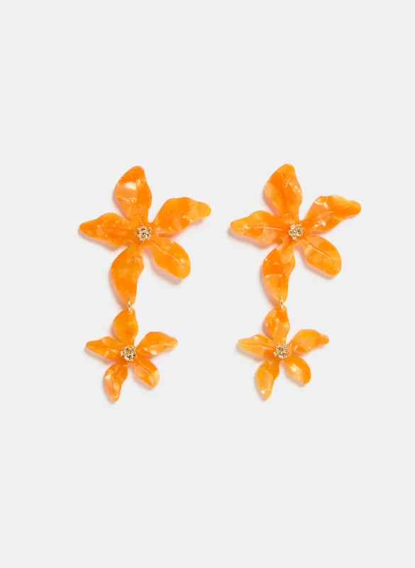 Resin Flower Earrings sold by Laura