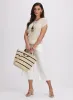 Linen-Blend Wide-Leg Capris sold by Laura