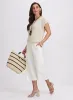 Linen-Blend Wide-Leg Capris sold by Laura