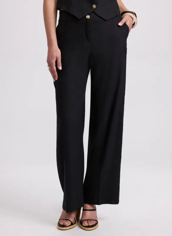 Olivia Linen-Blend Pants sold by Laura