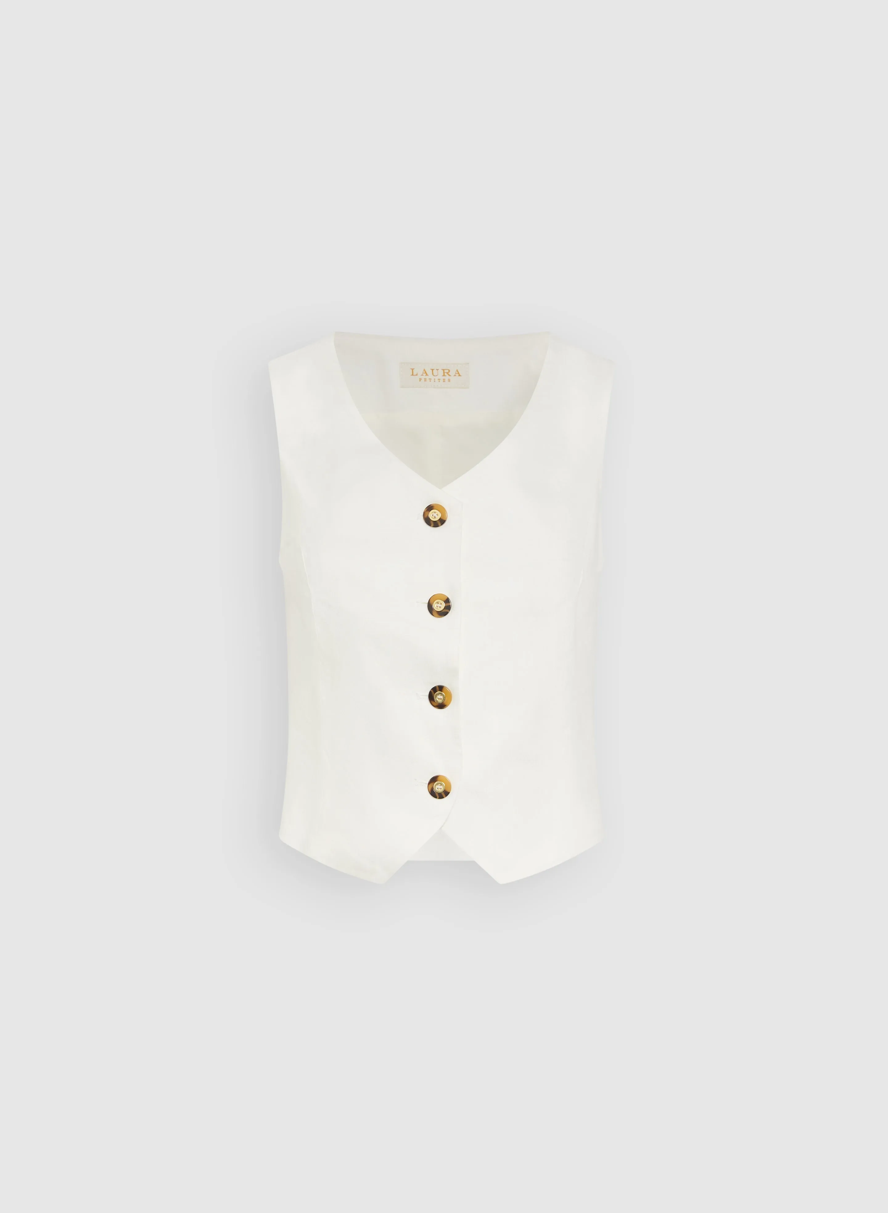 Linen-Blend Vest sold by Laura product image thumbnail 5