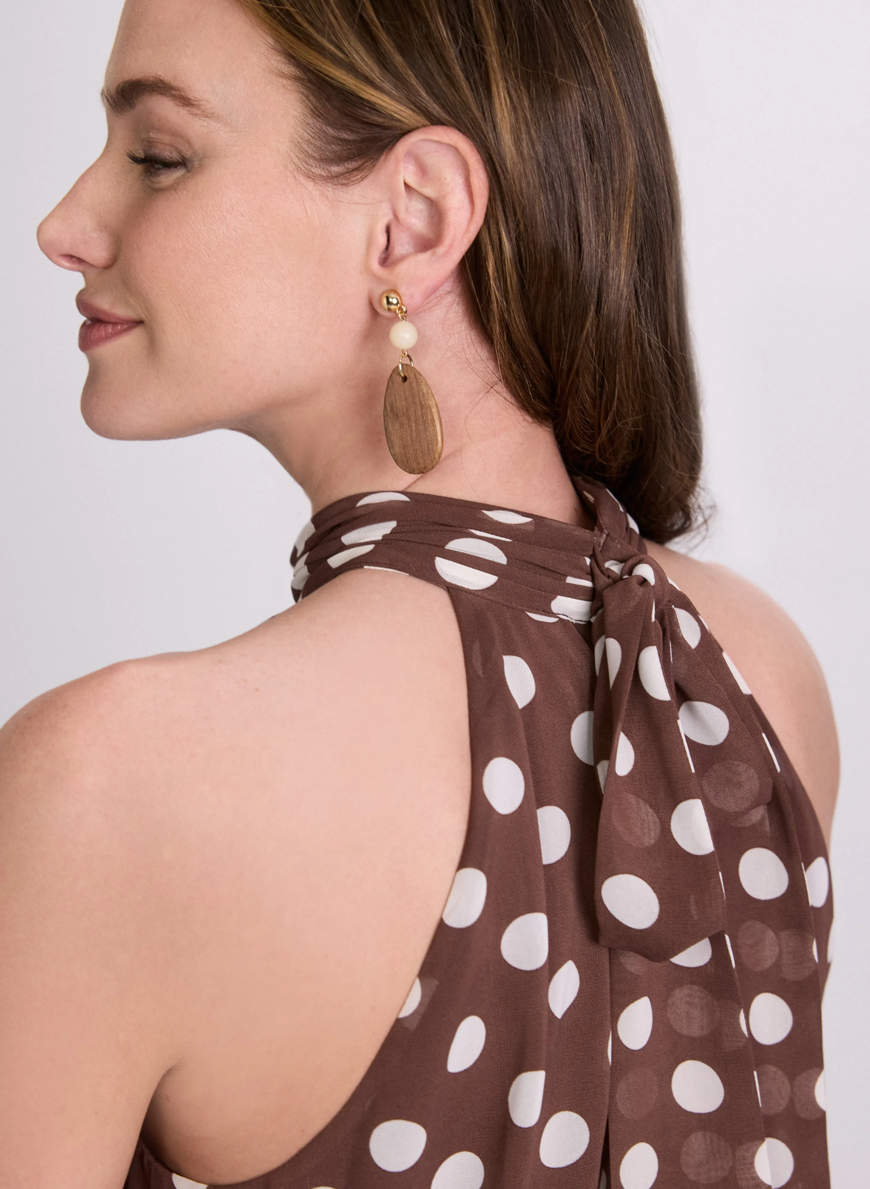 Polka Dot Halter Neck Dress sold by Laura product image thumbnail 4