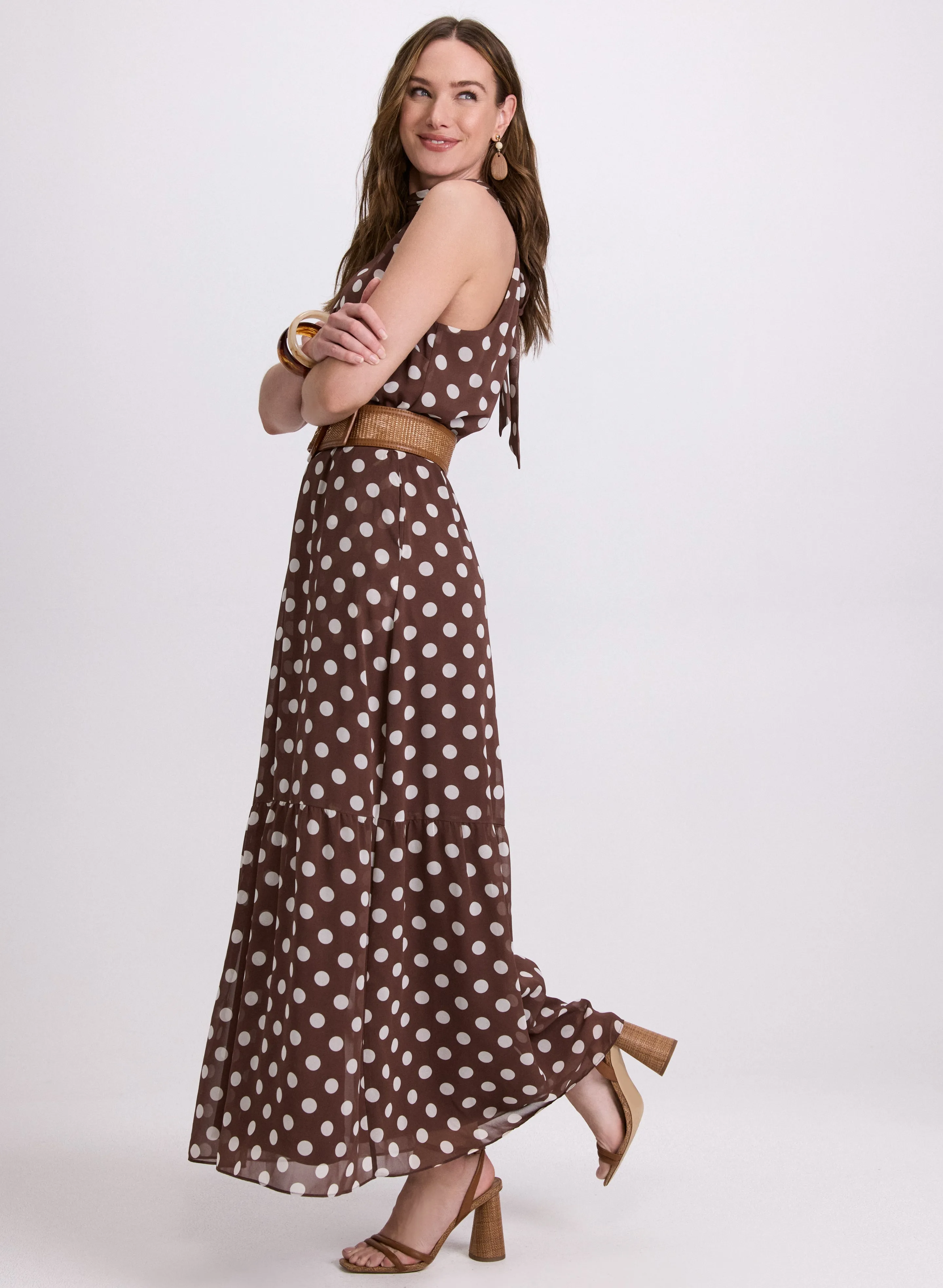Polka Dot Halter Neck Dress sold by Laura product image thumbnail 3