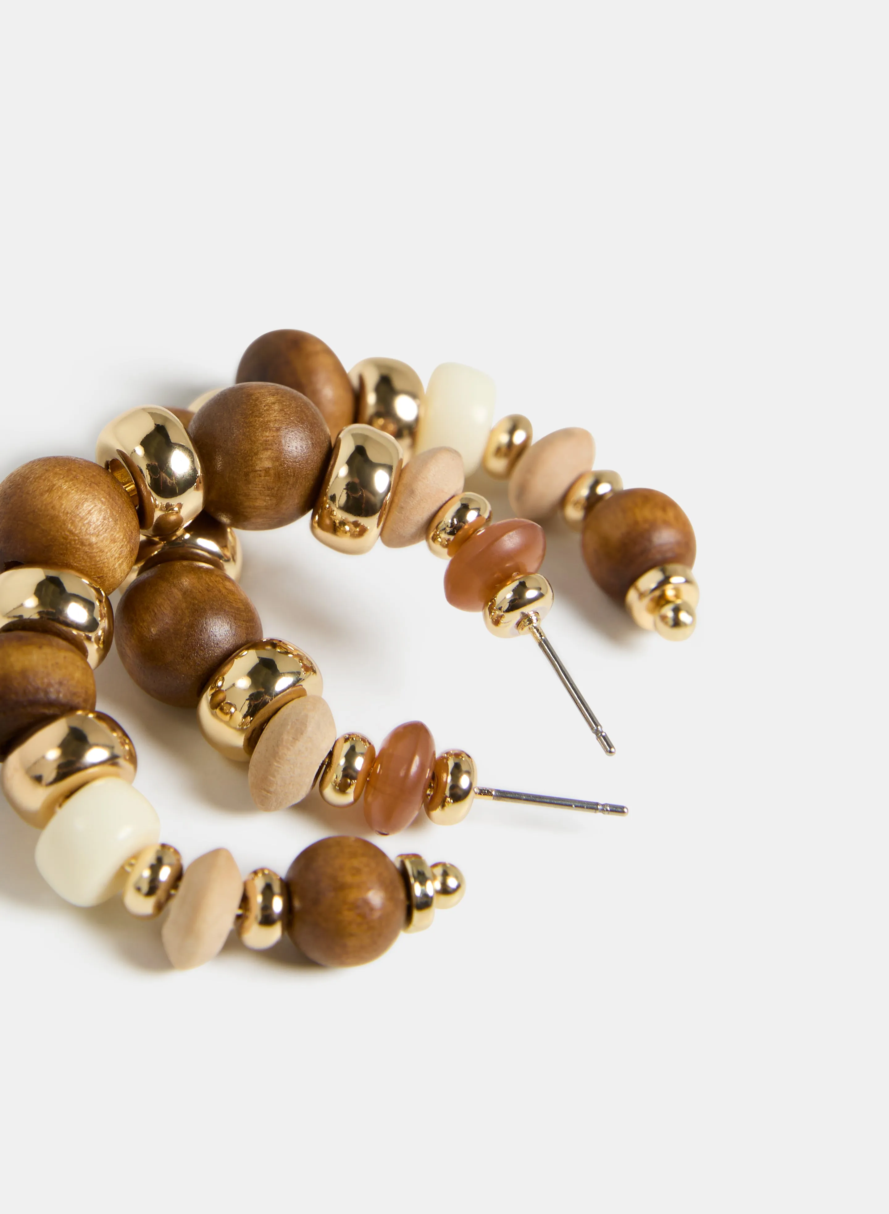 Wood Hoop Earrings sold by Laura product image thumbnail 2