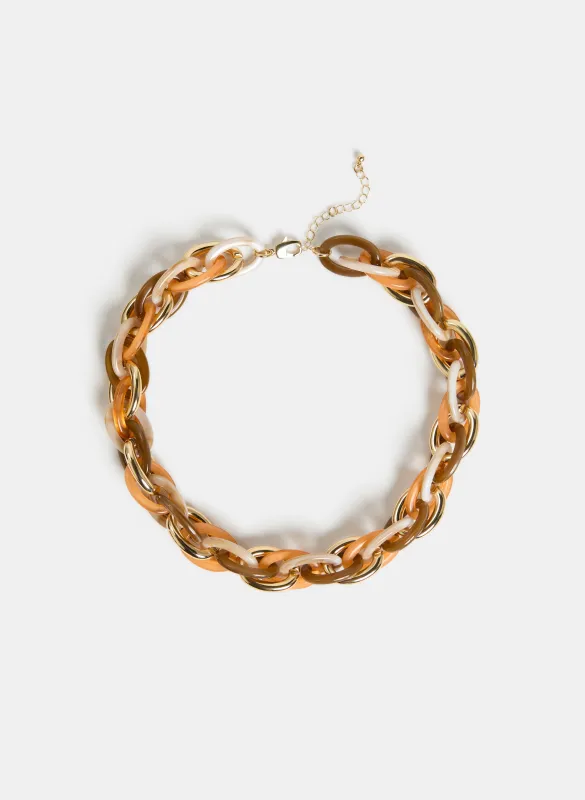 Resin Chain Necklace sold by Laura