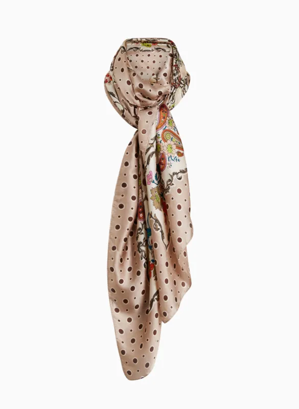 Mixed Print Oblong Scarf sold by Laura