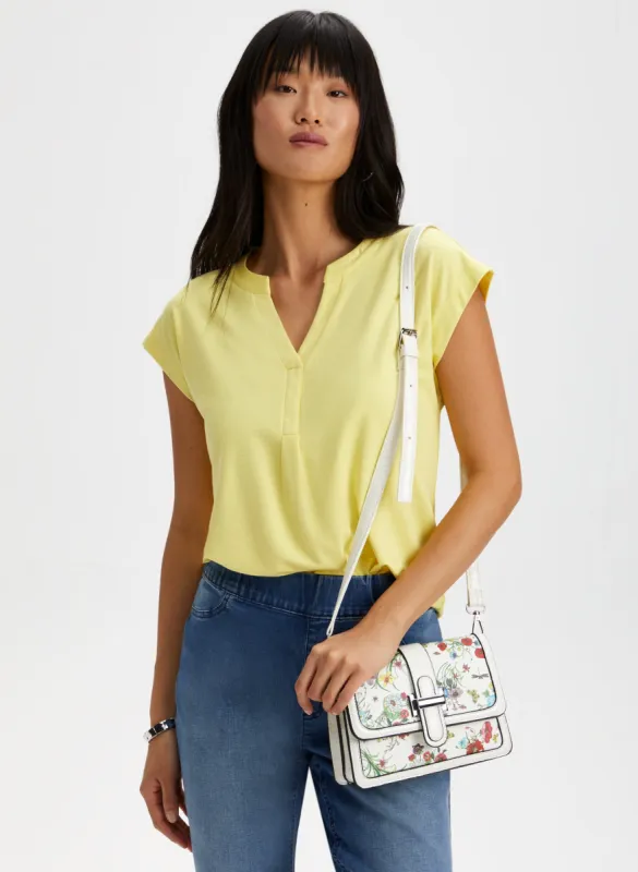 Open V-Neck Tee sold by Laura