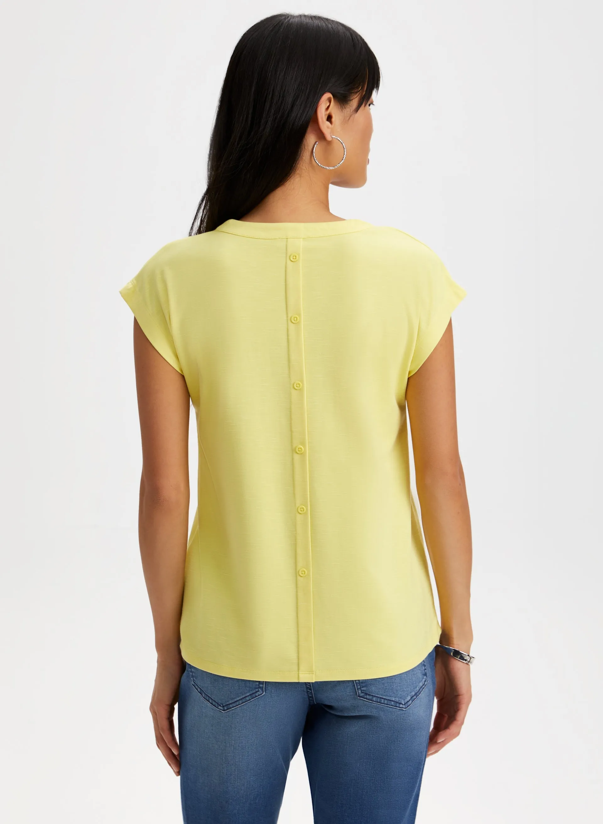 Open V-Neck Tee sold by Laura product image thumbnail 4