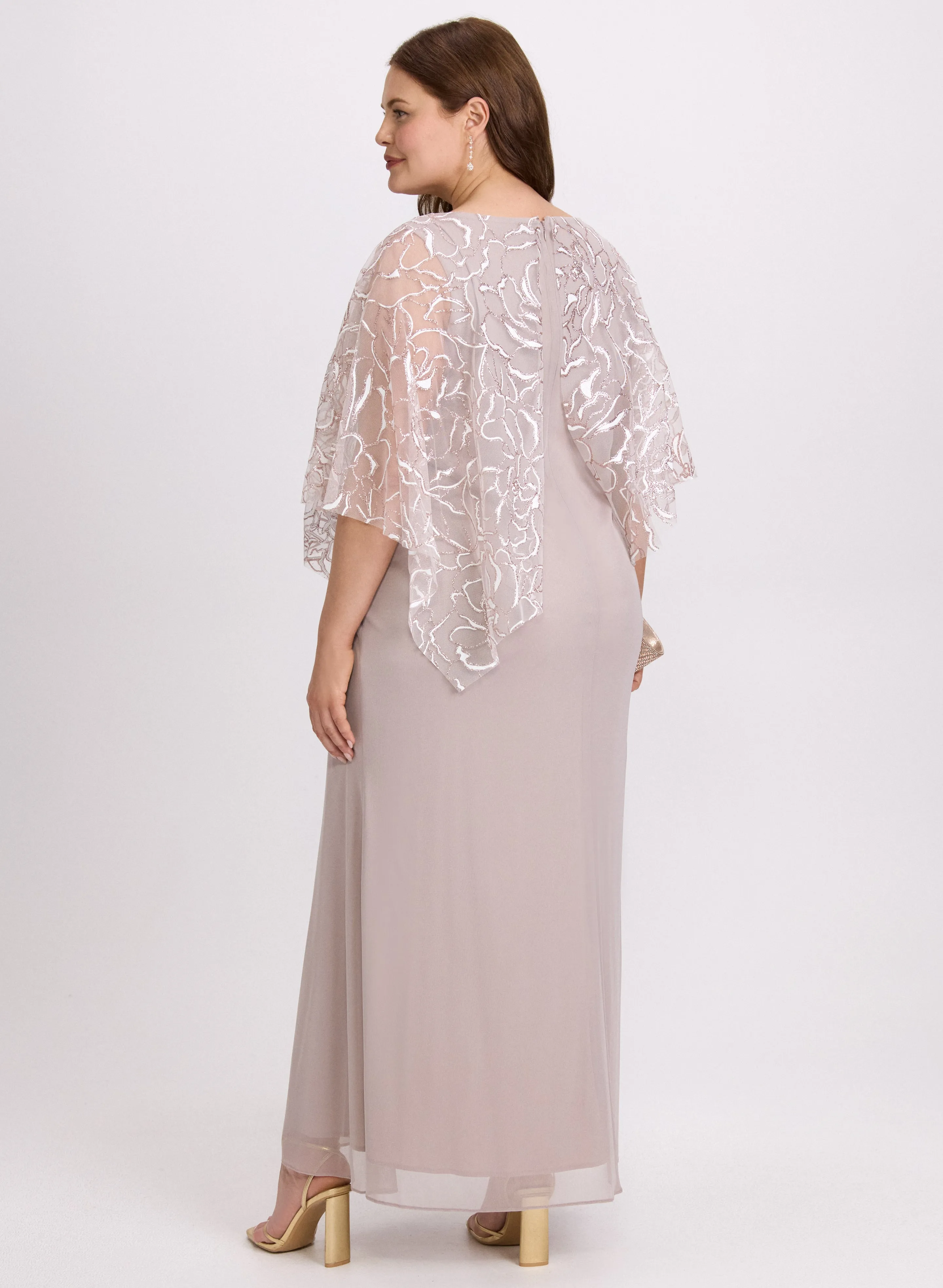 Mesh Capelet Dress sold by Laura product image thumbnail 3