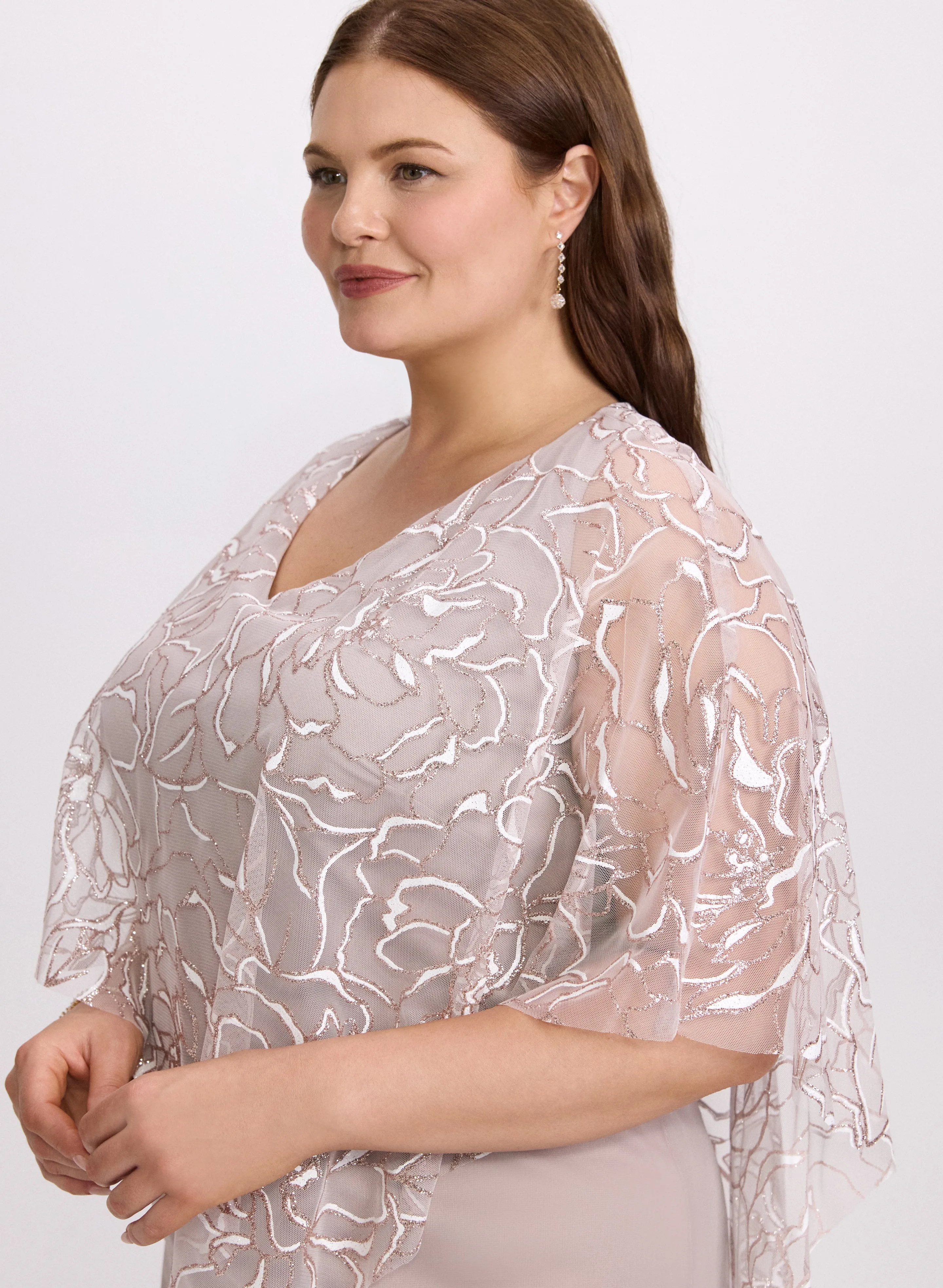 Mesh Capelet Dress sold by Laura product image thumbnail 5