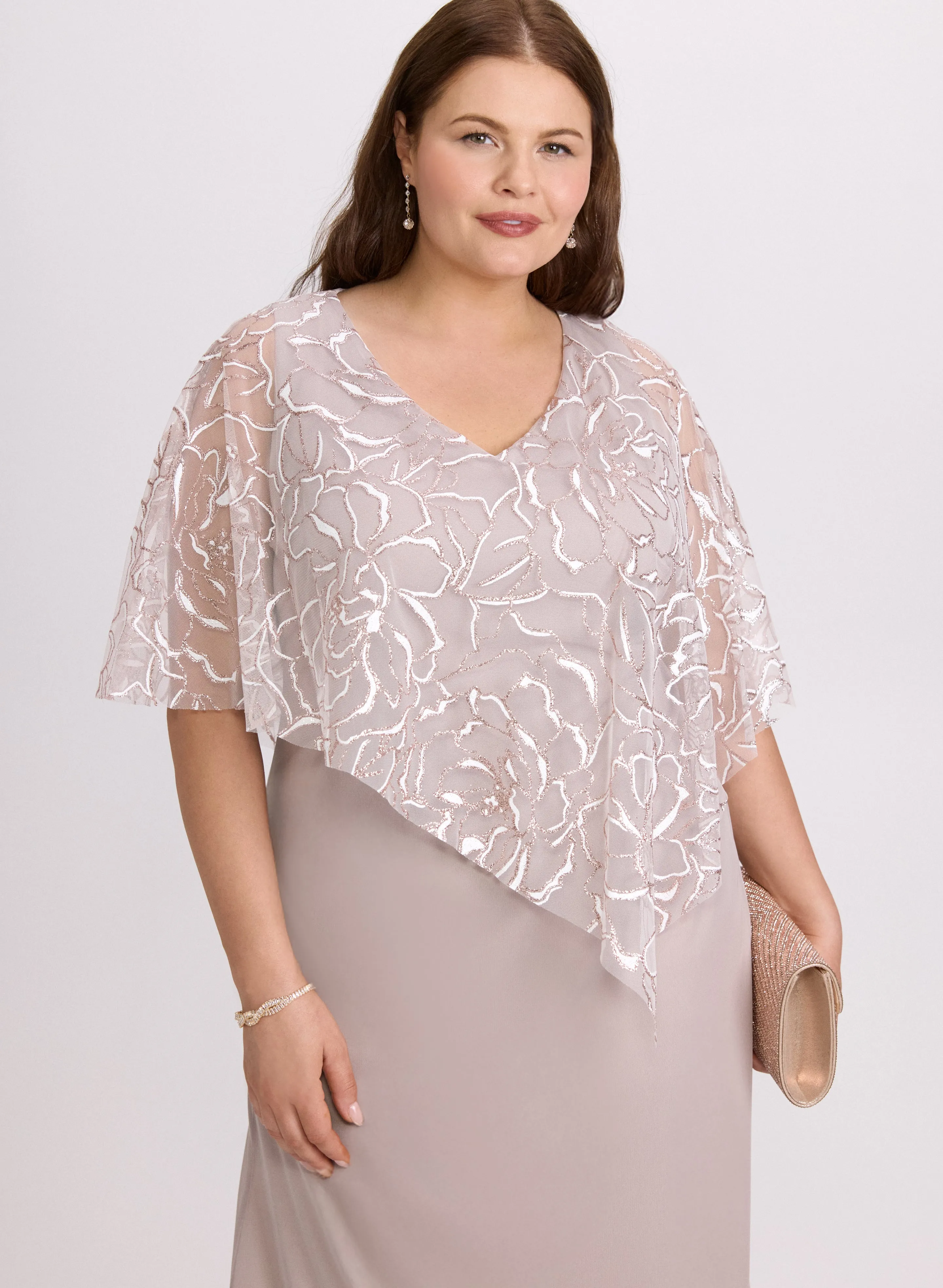 Mesh Capelet Dress sold by Laura product image thumbnail 4