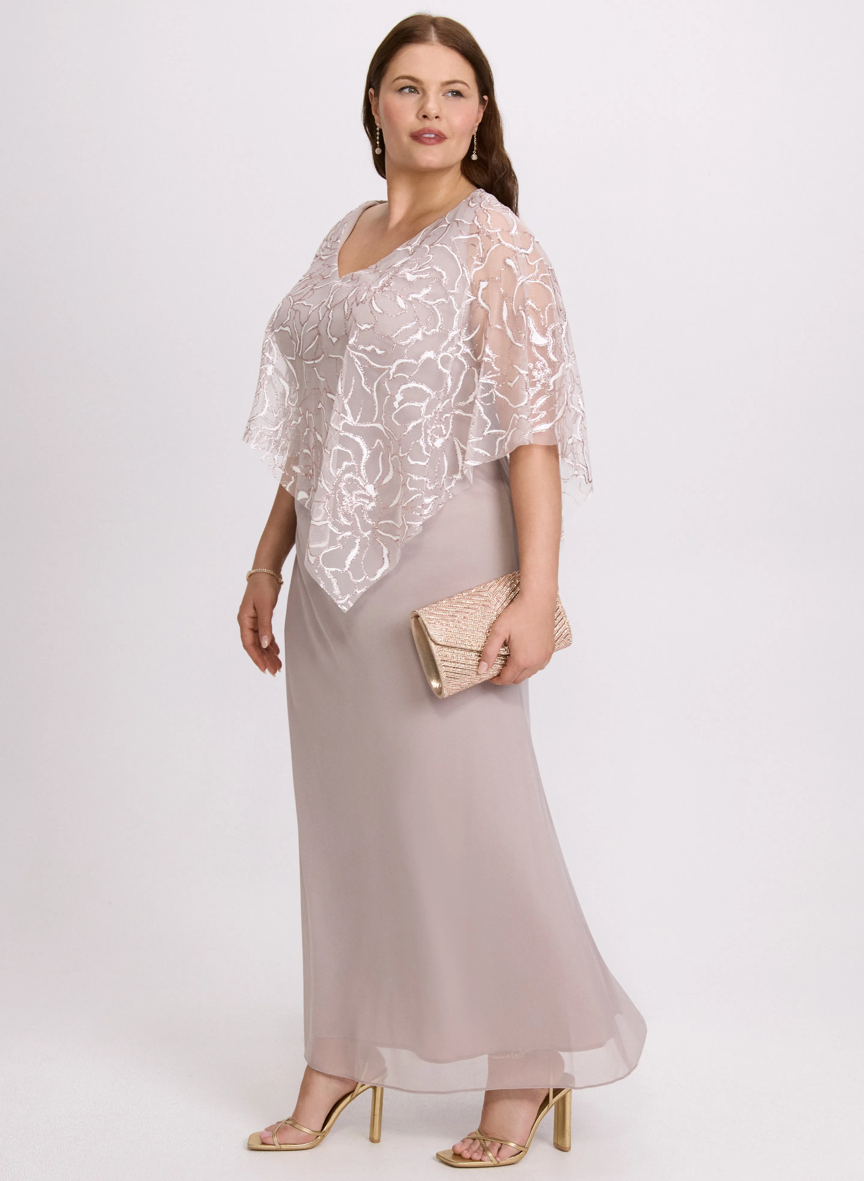 Mesh Capelet Dress sold by Laura product image thumbnail 2