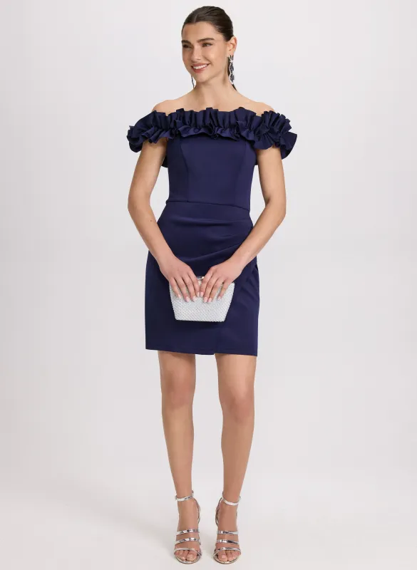 Ruffled Off-The-Shoulder Dress sold by Laura