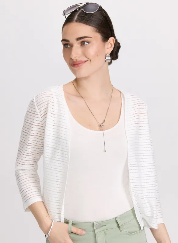 Textured Open Cardigan sold by Laura