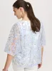 Printed Mesh Blouse sold by Laura