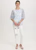 Printed Mesh Blouse sold by Laura