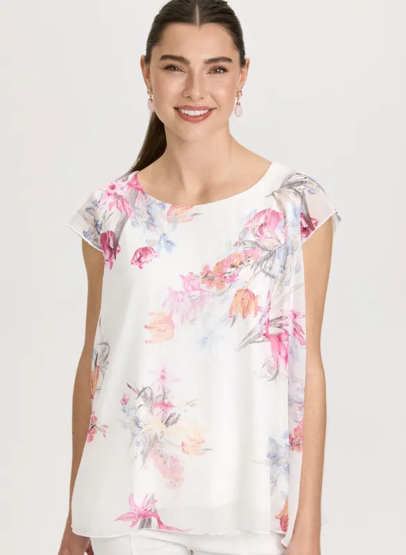 Floral Chiffon Blouse sold by Laura