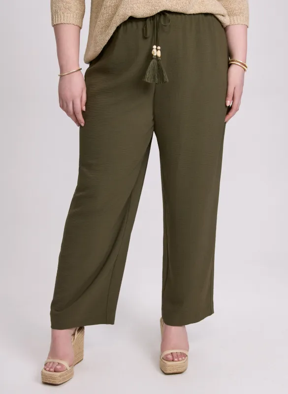 Olivia Crinkled Wide-Leg Pants sold by Laura
