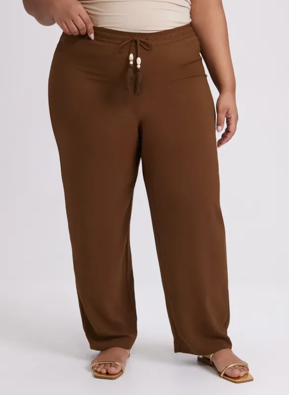 Olivia Crinkled Wide-Leg Pants sold by Laura