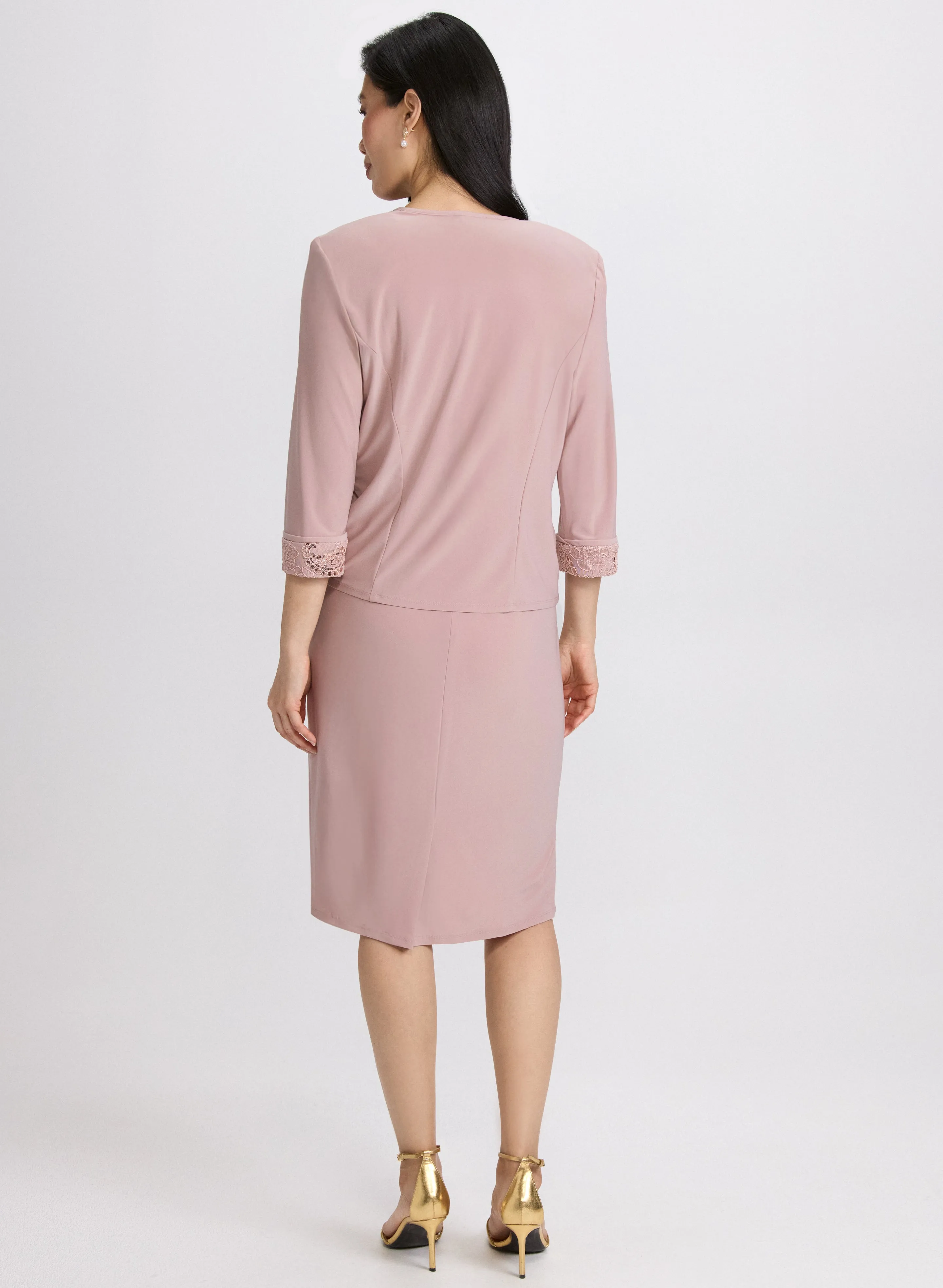 Sequin Embellished Dress & Jacket Set sold by Laura product image thumbnail 3