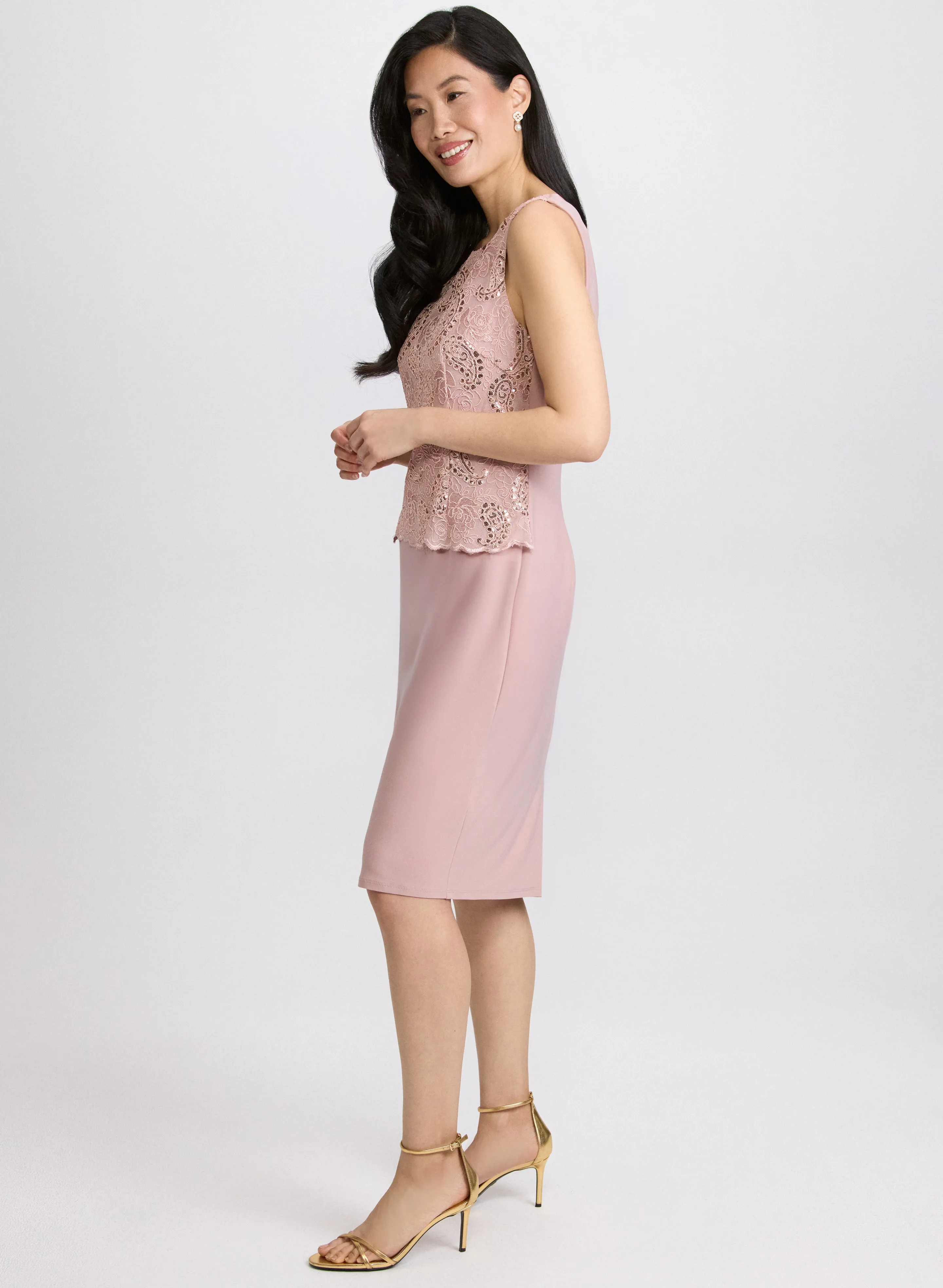Sequin Embellished Dress & Jacket Set sold by Laura product image thumbnail 2