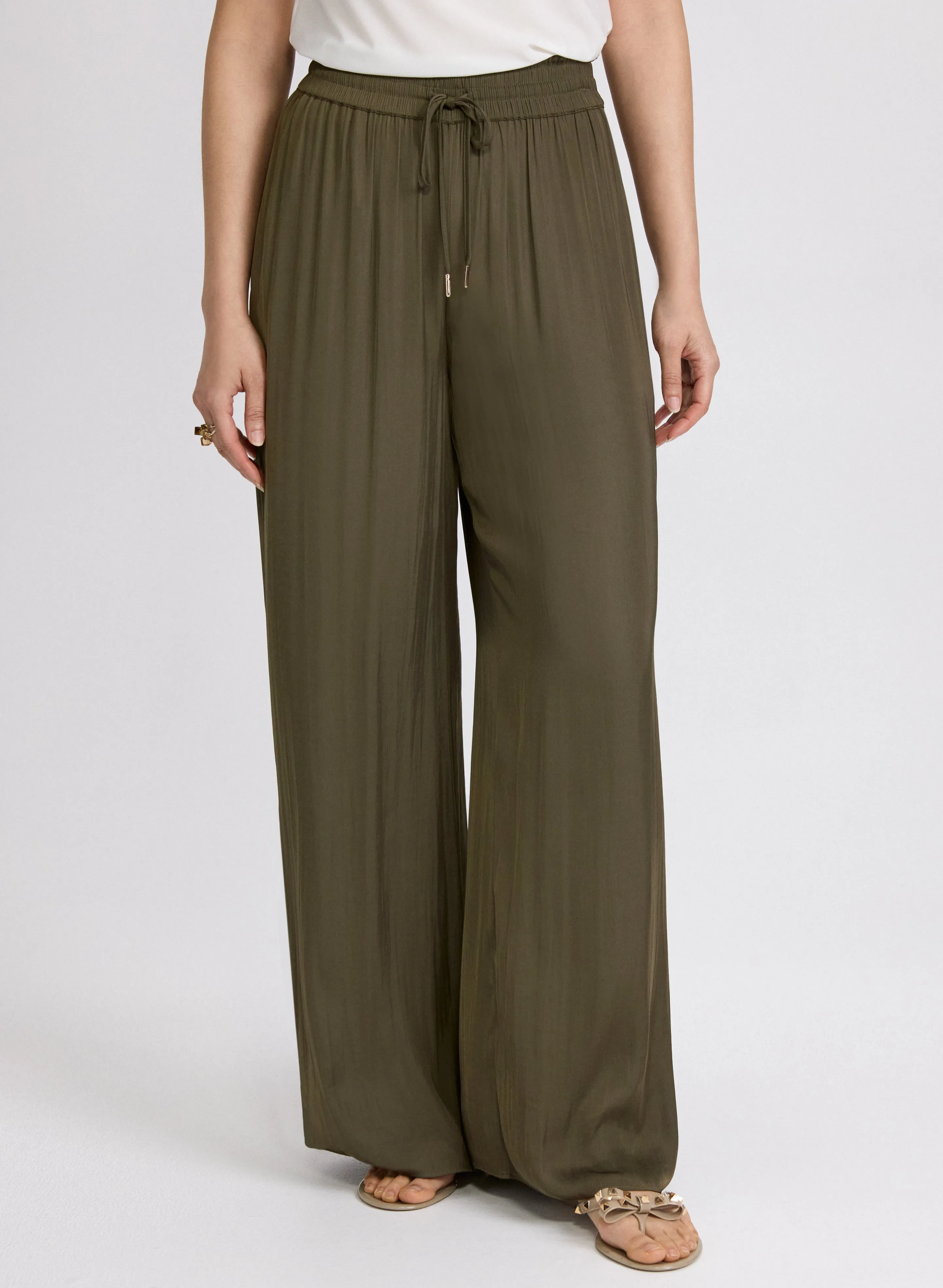 Olivia Satin Wide-Leg Pants sold by Laura