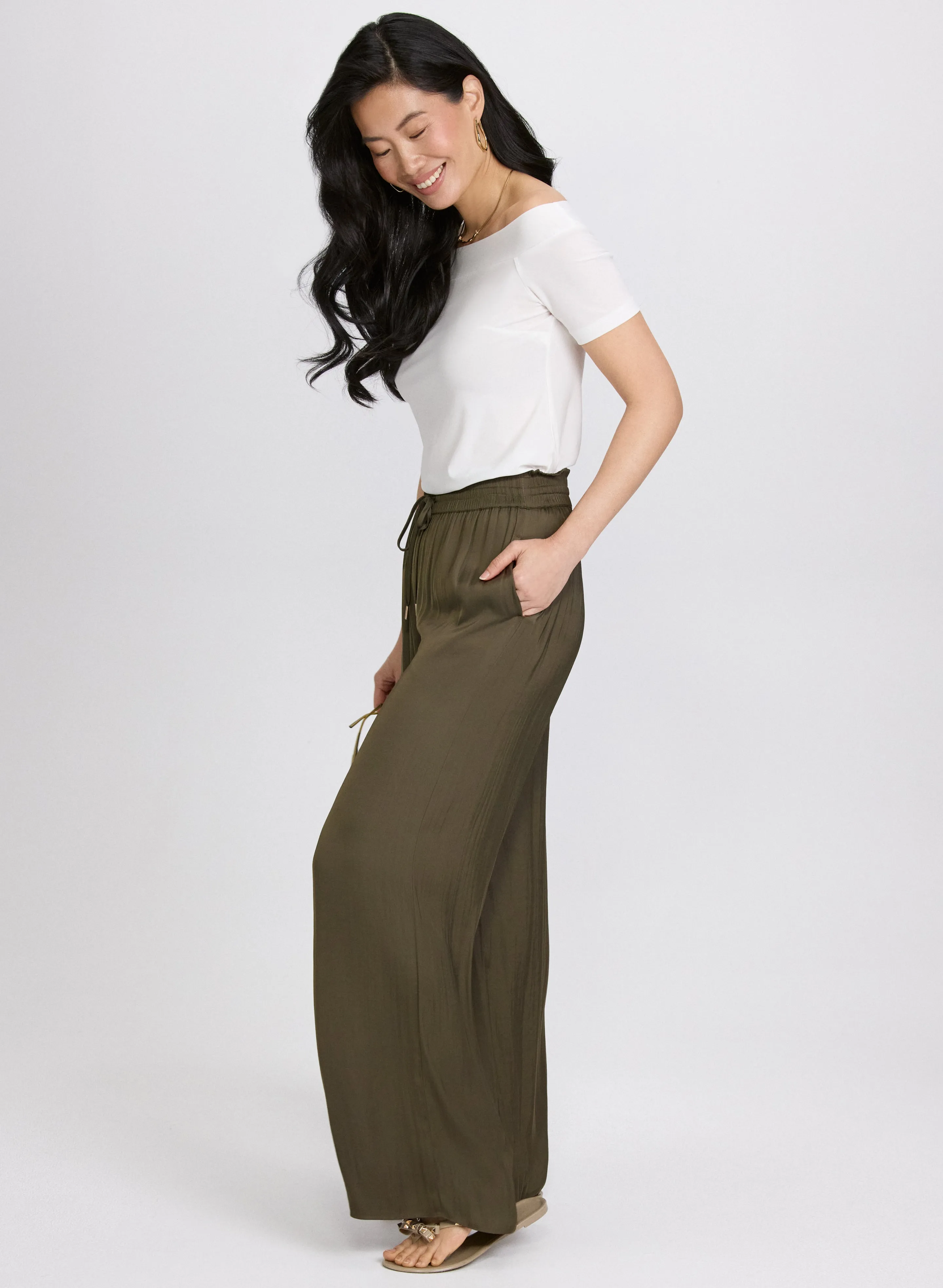 Olivia Satin Wide-Leg Pants sold by Laura product image thumbnail 2