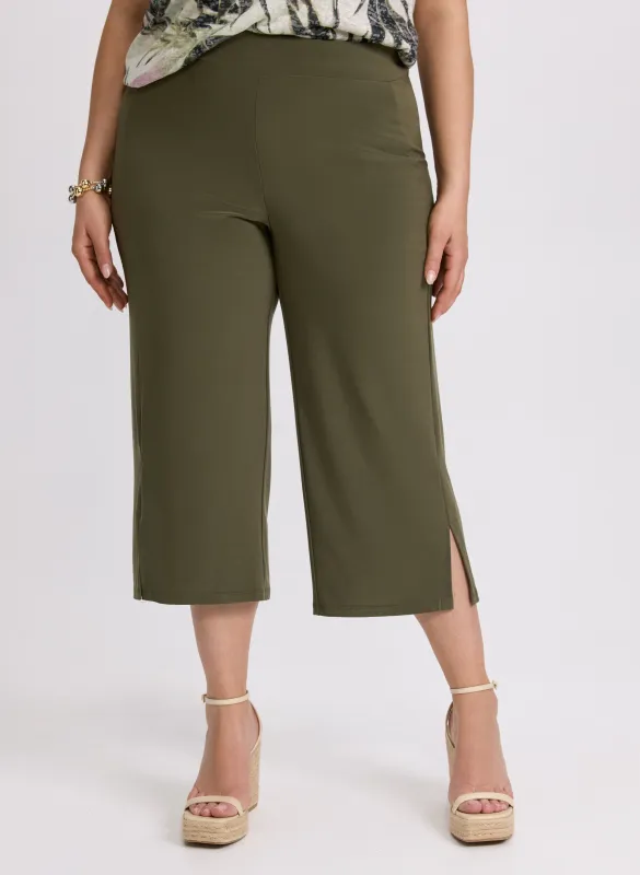 Side Slit Pull-On Capris sold by Laura