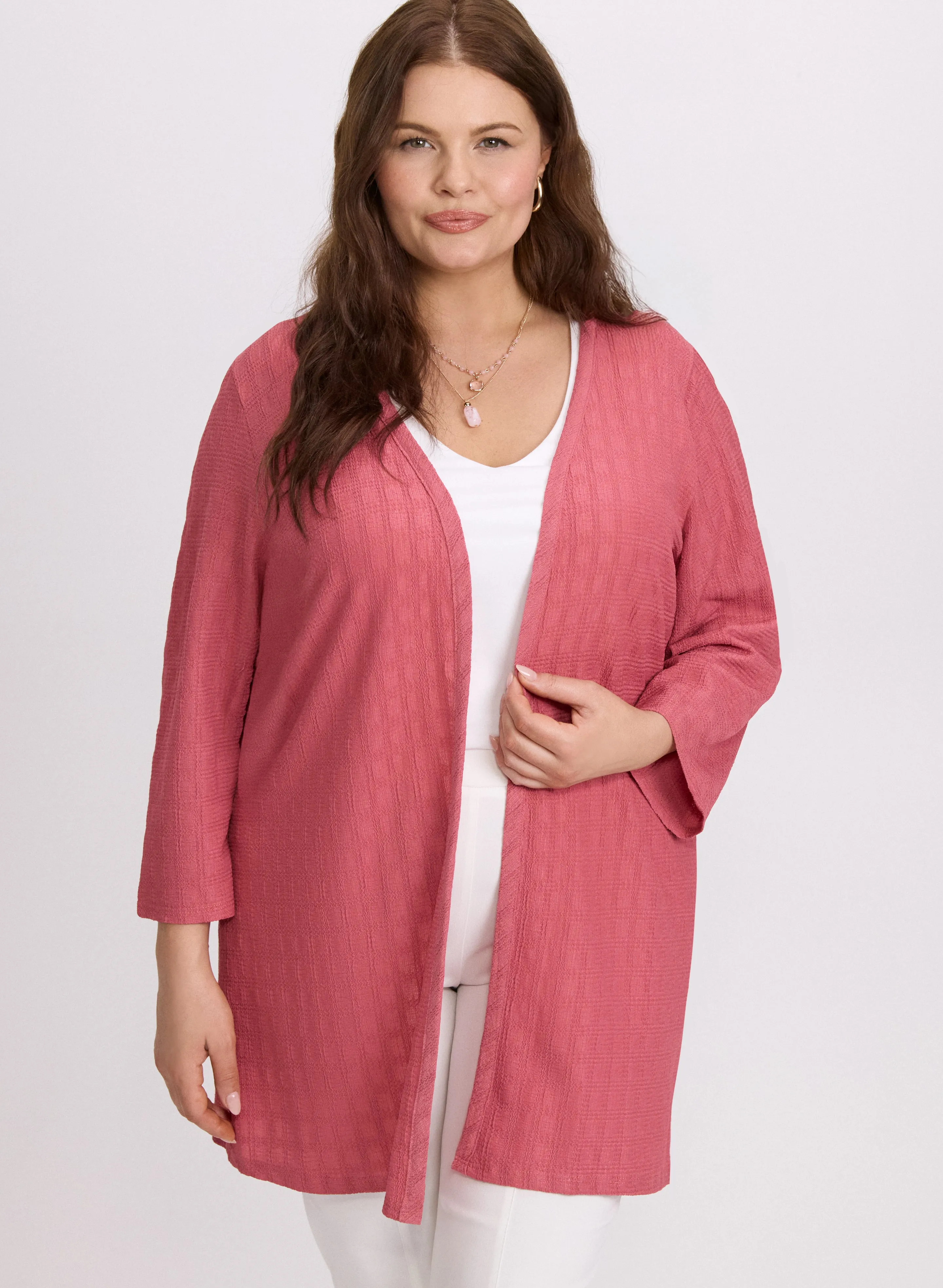 Textured Open Cardigan sold by Laura product image thumbnail 4