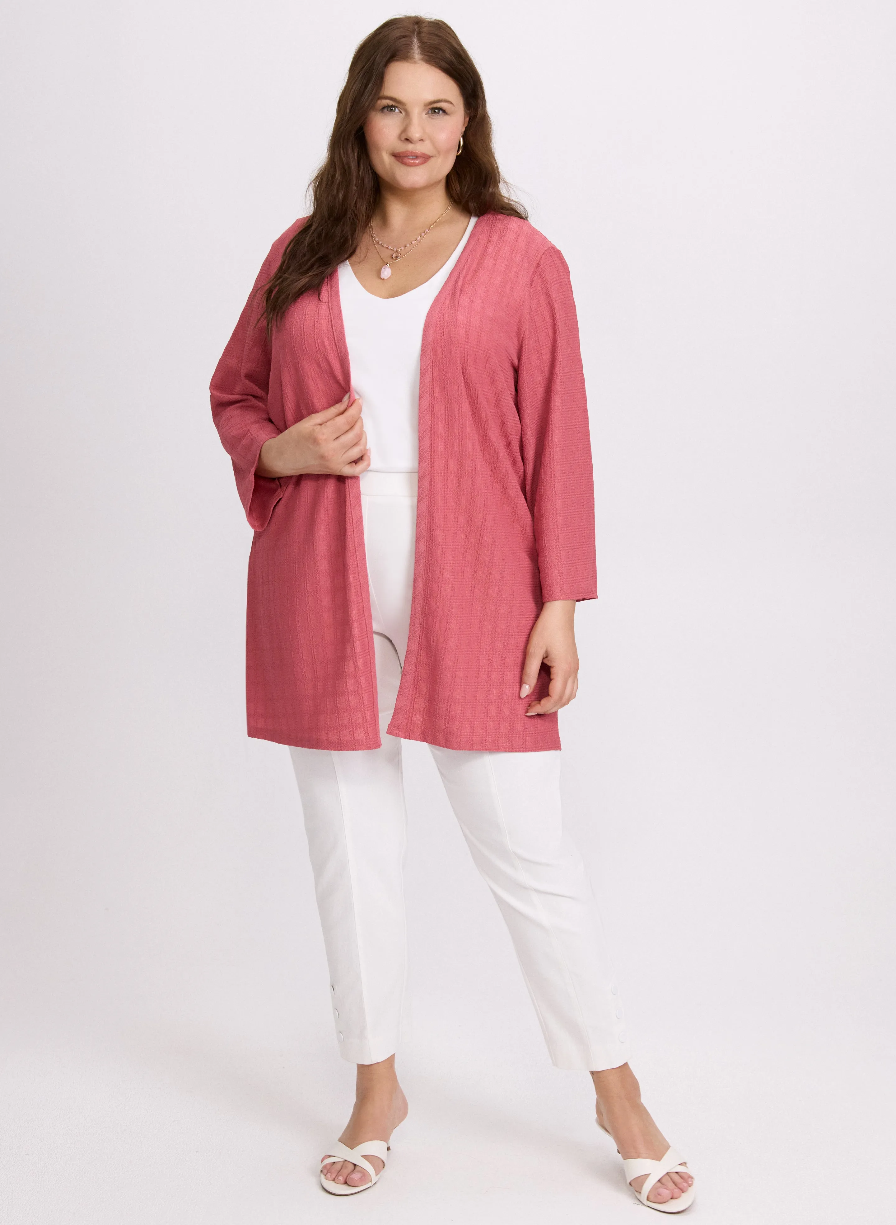 Textured Open Cardigan sold by Laura