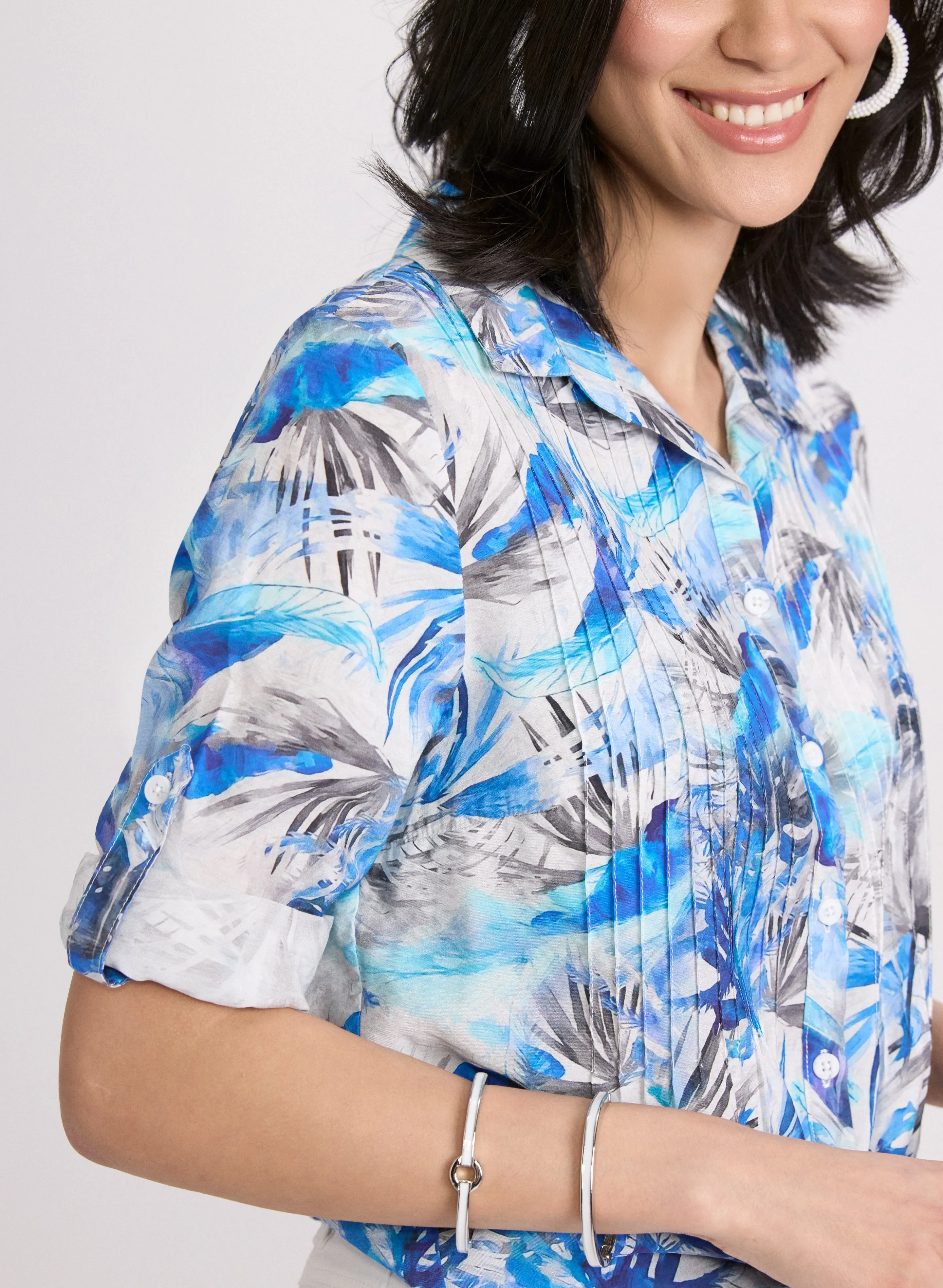 Palm Leaf Print Blouse sold by Laura product image thumbnail 5