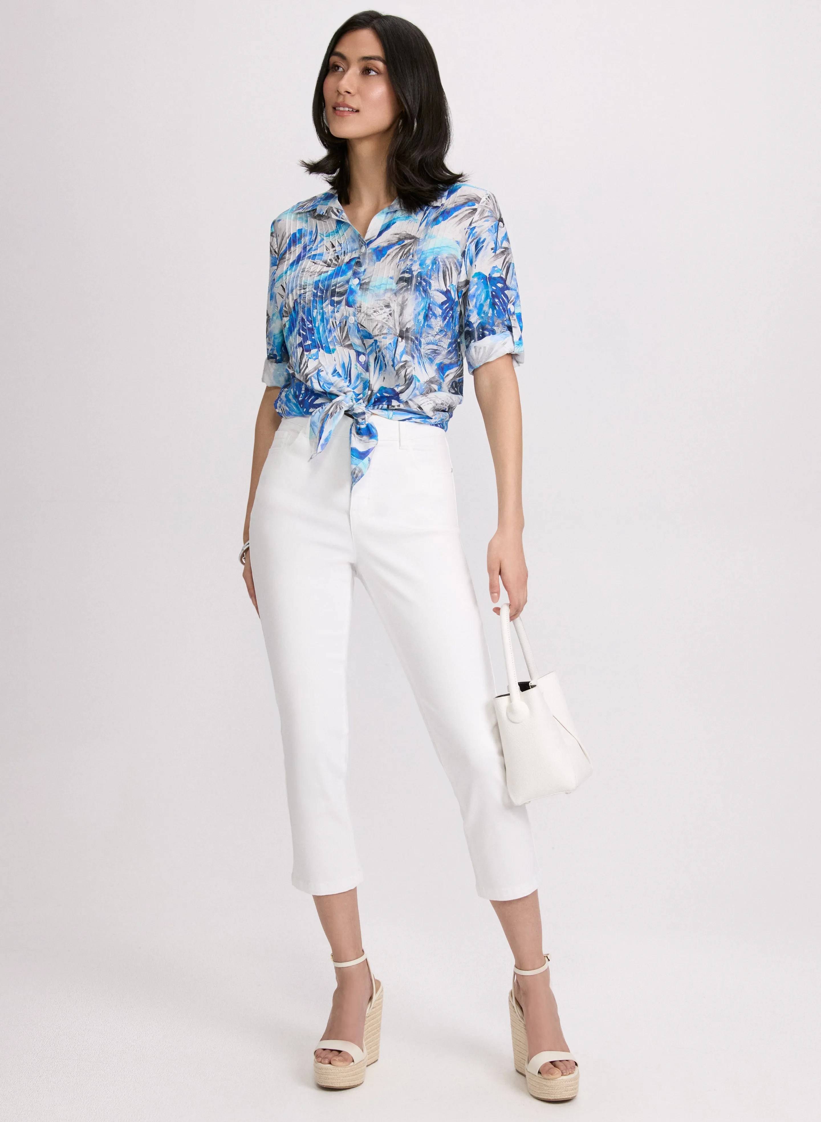 Palm Leaf Print Blouse sold by Laura product image thumbnail 3