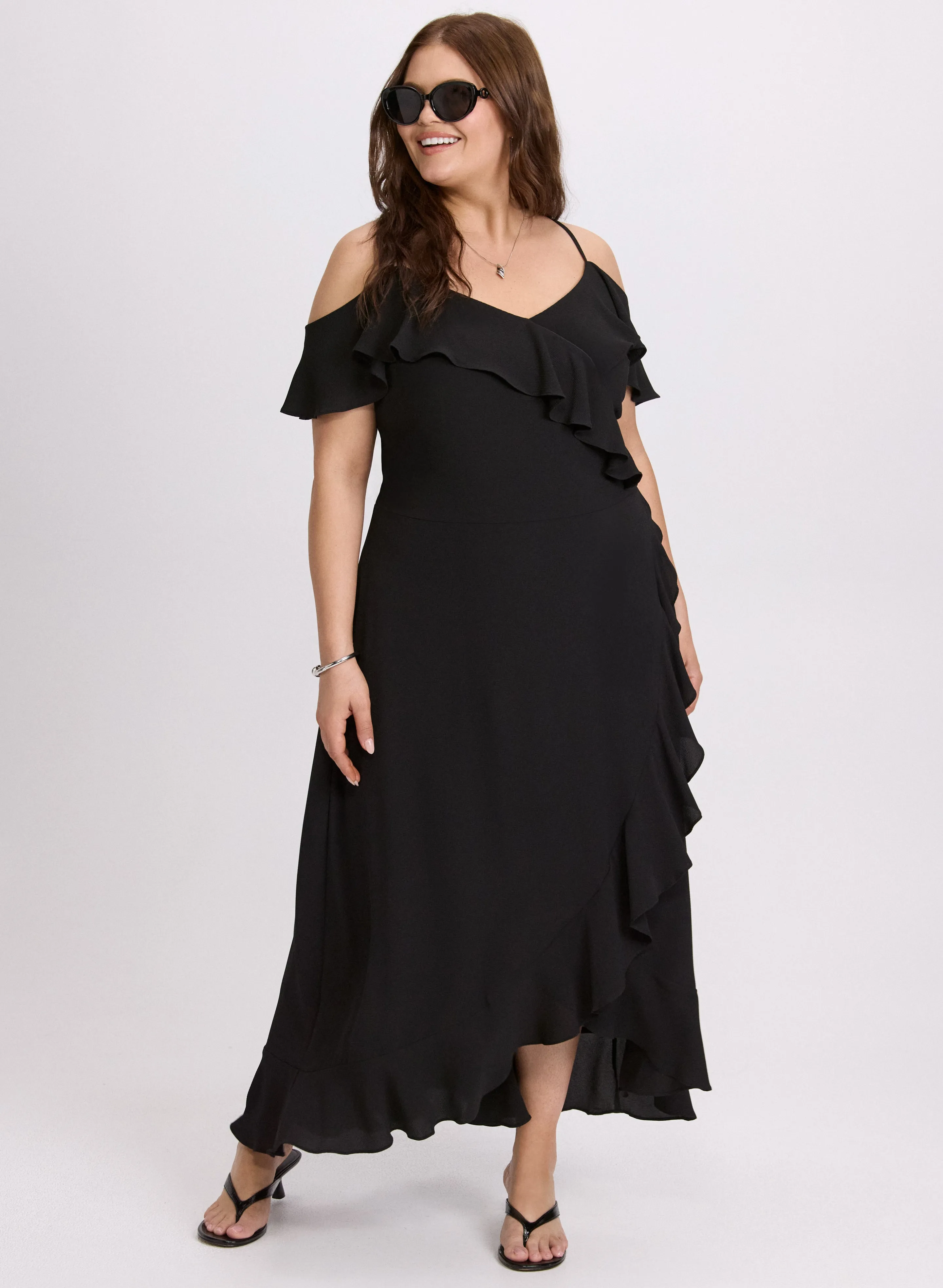 Cold Shoulder Midi Dress sold by Laura