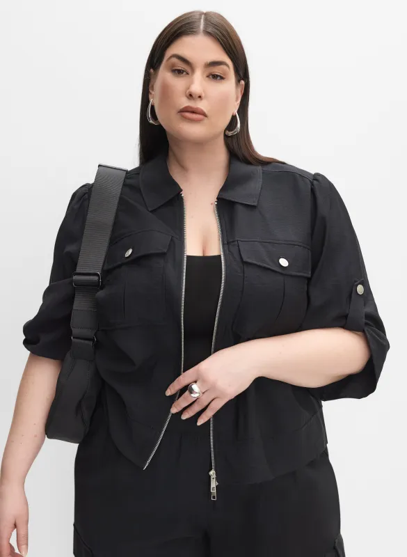 Melanie Lyne - Rolled Sleeve Jacket sold by Laura