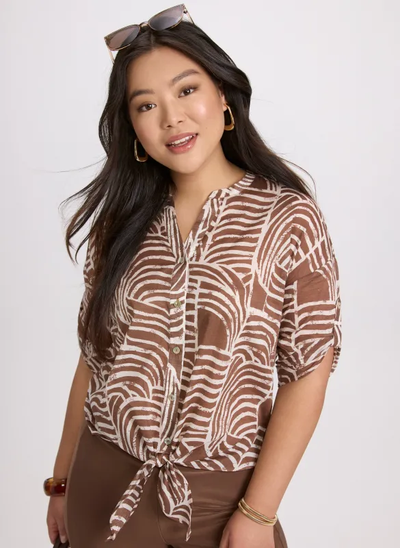Abstract Cotton Blouse sold by Laura