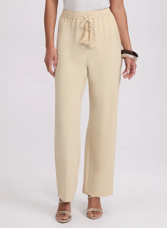 Olivia Crinkled Wide-Leg Pants sold by Laura