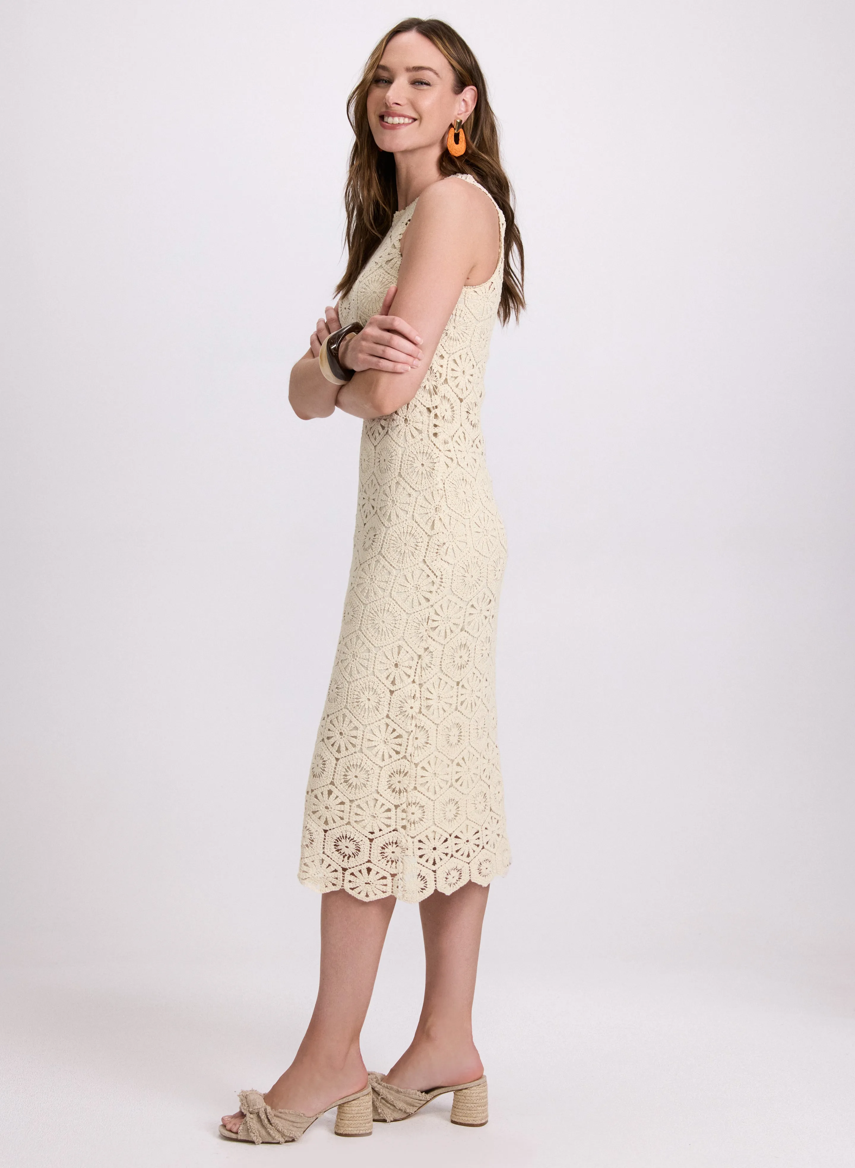 Crochet Trim Dress sold by Laura product image thumbnail 2